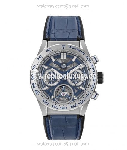 TAG Heuer Carrera Calibre Heuer 02T 45 Chronograph Tourbillon Titanium / Japan CAR5A8H.FC6448