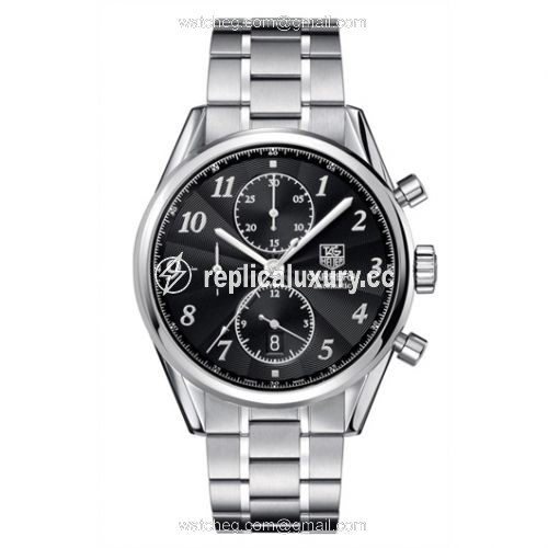 TAG Heuer Carrera Calibre 16 41 Heritage Stainless Steel / Black / Bracelet CAS2110.BA0730