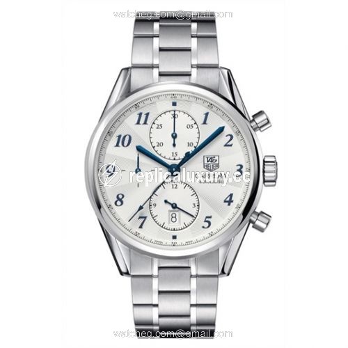 TAG Heuer Carrera Calibre 16 41 Heritage Stainless Steel / Silver / Bracelet CAS2111.BA0730