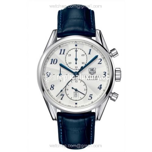 TAG Heuer Carrera Calibre 16 41 Heritage Stainless Steel / Silver / Alligator CAS2111.FC6292