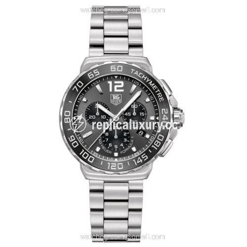 TAG Heuer Formula 1 Quartz Chronograph 42 Stainless Steel / Grey / Bracelet CAU1115.BA0858