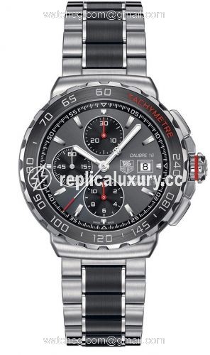 TAG Heuer Formula 1 Calibre 16 44 Stainless Steel / Grey / Bracelet CAU2011.BA0873