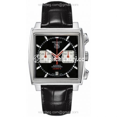 TAG Heuer Monaco Calibre 12 Black / Silver CAW2114.FC6177