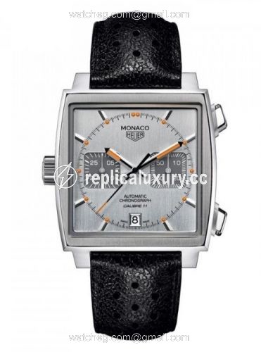 TAG Heuer Monaco Calibre 11 Silver & Orange CAW211C.FC6241