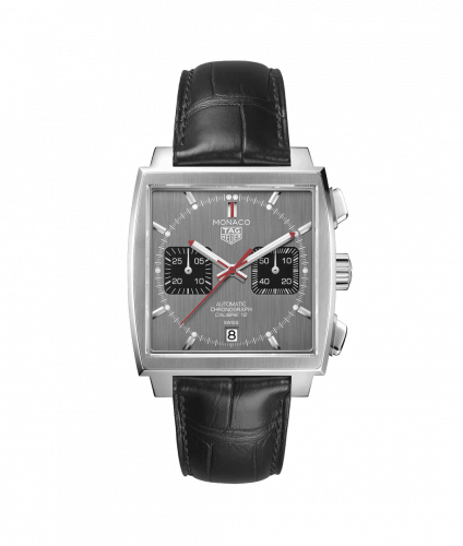 TAG Heuer Monaco Calibre 12 Stainless Steel / Grey / Final Edition CAW211J.FC6476