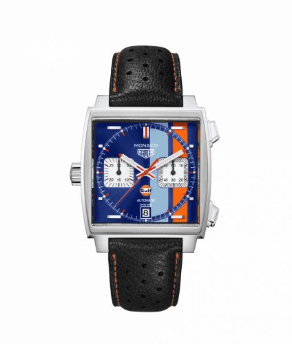 TAG Heuer Monaco Calibre 11 Stainless Steel / Blue / Gulf 50th Anniversary CAW211T.FC6440
