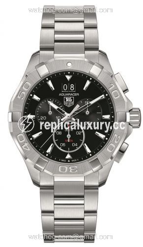 TAG Heuer Aquaracer 300M Quartz Chronograph 43 Stainless Steel / Black / Bracelet CAY1110.BA0925