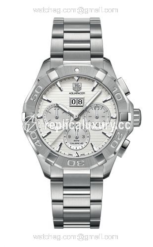 TAG Heuer Aquaracer 300M Calibre 45 43 Stainless Steel / Silver / Bracelet CAY211Y.BA0926