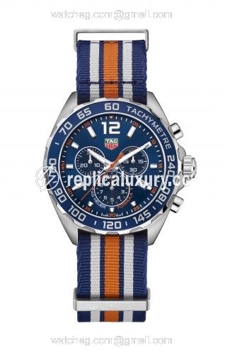 TAG Heuer Formula 1 Chronograph Quartz 43 Stainless Steel / Blue / Bracelet CAZ1014.FC8196