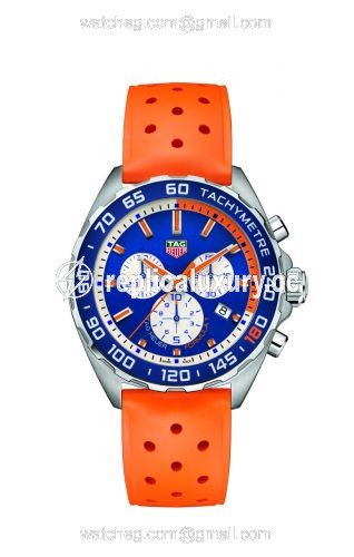 TAG Heuer Formula 1 Chronograph Quartz 43 Stainless Steel / Max Verstappen 2016 / Rubber CAZ101B.FT8028
