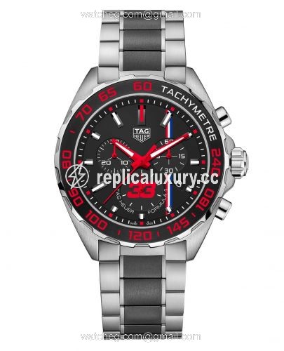 TAG Heuer Formula 1 Chronograph Quartz 43 Stainless Steel / Max Verstappen 2018 / Bracelet CAZ101U.BA0843
