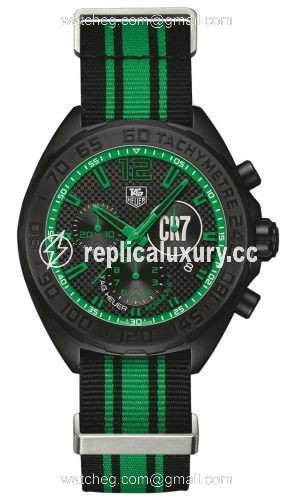TAG Heuer Formula 1 Chronograph Quartz 42 PVD / CR7 Christiano Ronaldo / NATO CAZ1113.FC8189