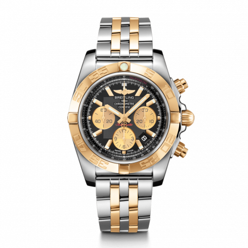 Breitling Chronomat 44 Stainless Steel / Rose Gold / Onyx Black / Bracelet CB0110121B1C1