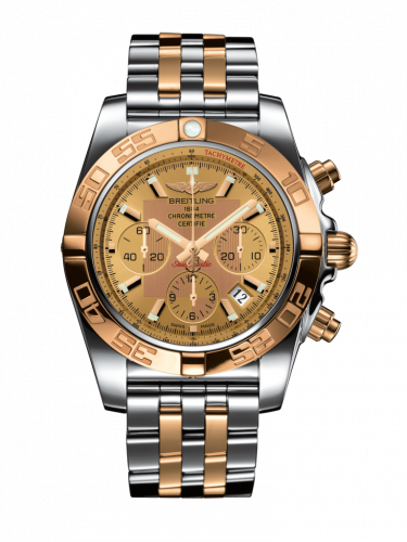 Breitling Chronomat 44 Stainless Steel / Rose Gold / Golden Sun / Bracelet CB0110121H1C1