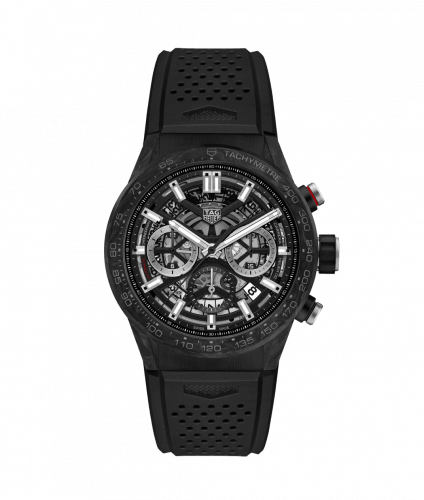 TAG Heuer Carrera Calibre Heuer 02 43 Carbon / Skeleton / Rubber CBG2016.FT6143
