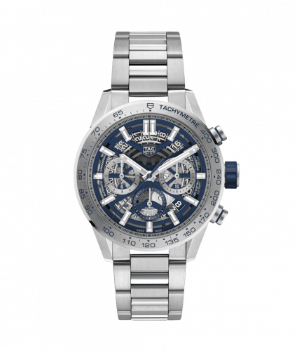 TAG Heuer Carrera Calibre Heuer 02 43 Stainless Steel / Skeleton / Bracelet CBG2019.BA0662
