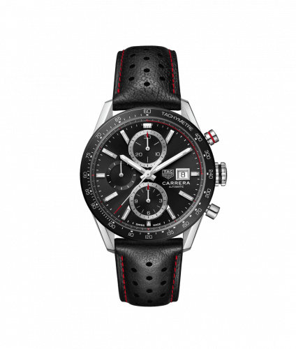TAG Heuer Carrera Calibre 16 41 Stainless Steel / Black / Calf CBM2110.FC6454