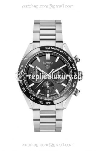 TAG Heuer Carrera Calibre Heuer 02 44 Stainless Steel / Black CBN2A1B.BA0643