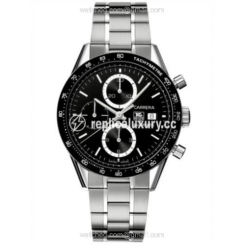 TAG Heuer Carrera Calibre 16 41 Stainless Steel / Black / Bracelet CV2010.BA0794