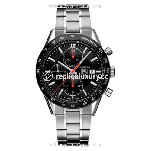 TAG Heuer Carrera Calibre 16 41 Stainless Steel / Black / Bracelet CV2014.BA0786