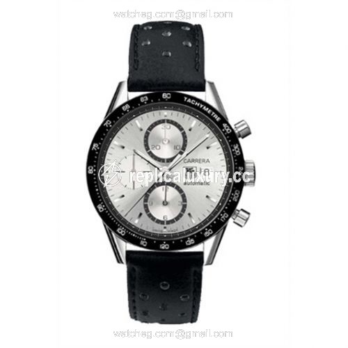 TAG Heuer Carrera Calibre 16 41 Stainless Steel / Silver / Calf CV2017.FC6205