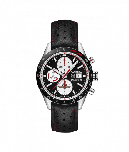 TAG Heuer Carrera Calibre 16 41 Stainless Steel / Black Retro / Indy 500 CV201AS.FC6429