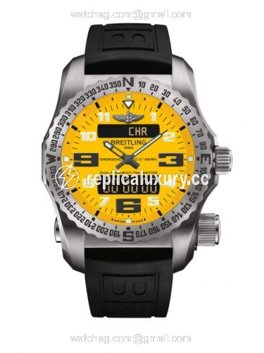 Breitling Emergency II Titanium / Yellow / Rubber / Folding E76325A4/I520/156S/E20DSA.4