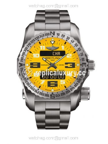 Breitling Emergency II Titanium / Yellow / Bracelet E76325A4/I520/159E
