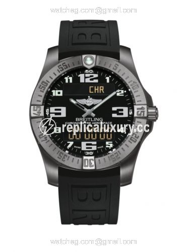 Breitling Aerospace Evo Titanium / Black / Rubber / Pin E7936310/BC27/152S/A20SS.1