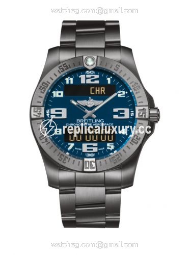 Breitling Aerospace Evo Titanium / Blue / Bracelet E79363101C1E1