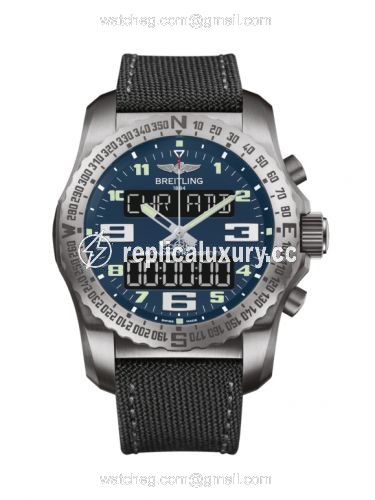 Breitling Cockpit B50 Titanium / Blue / Military / Pin EB501019/C904/100W/A20BASA.1