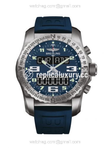 Breitling Cockpit B50 Titanium / Blue / Rubber / Folding EB501019/C904/160S/E20DSA.4