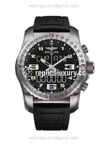 Breitling Cockpit B50 Titanium / Black / Rubber / Folding EB5010221B1S1