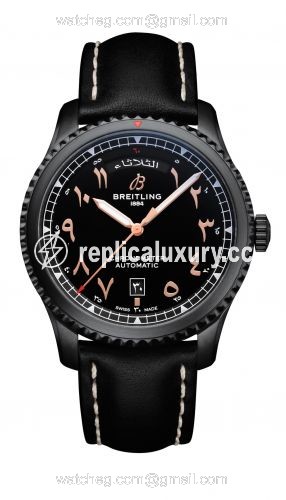 Breitling Aviator 8 Automatic Day & Date 41 Blacksteel / Etihad M45330