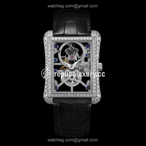 Piaget Emperador Tourbillon Skeleton White Gold Diamond G0A30037