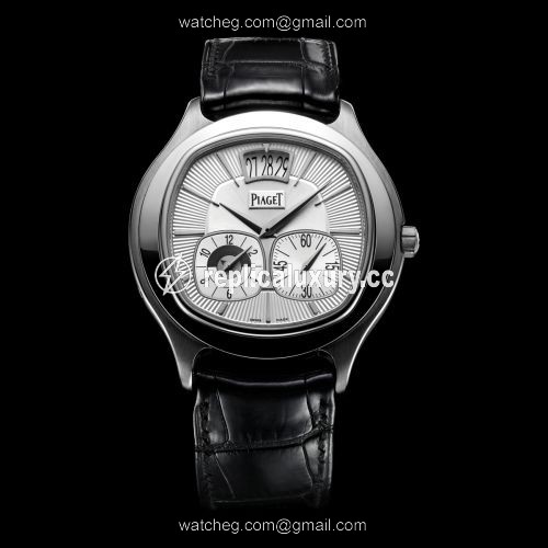 Piaget Emperador Coussin Dual Time Zone White Gold G0A32016