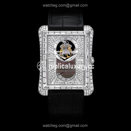 Piaget Emperador Tourbillon White Gold Full Diamond G0A33078