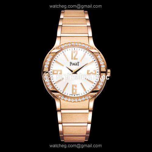 Piaget Polo 32 Quartz Pink Gold Diamond G0A36031