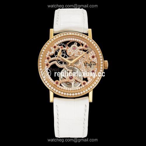 Piaget Altiplano Skeleton 34 Pink Gold Diamond G0A38121