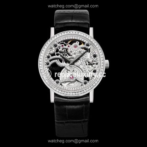 Piaget Altiplano Skeleton 34 White Gold Diamond G0A39122