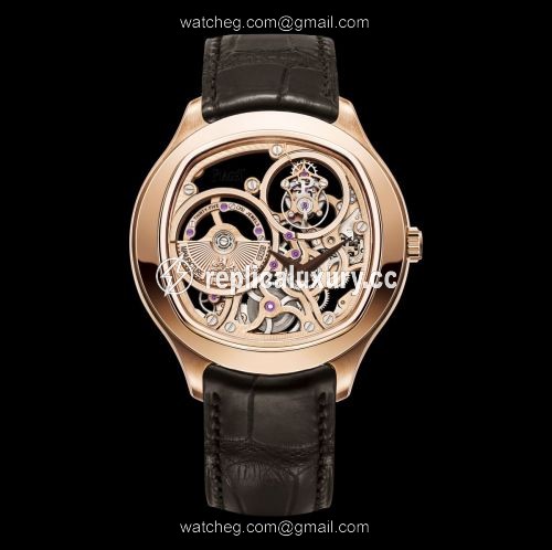 Piaget Emperador Coussin Tourbillon Skeleton Pink Gold G0A40042