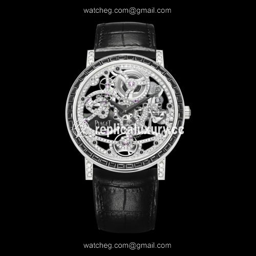 Piaget Altiplano Skeleton White Gold Black Diamonds G0A40225