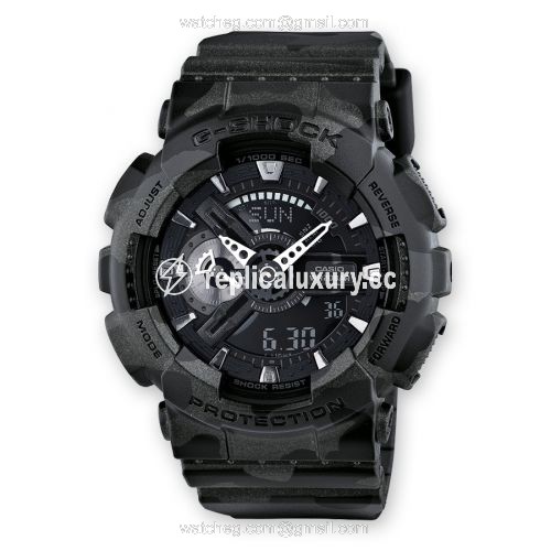 Casio GA-110CM-1A Black Camo GA-110CM-1A