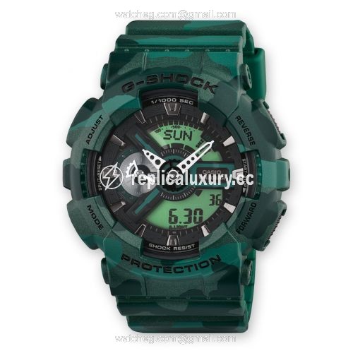 Casio GA-110CM-3A Green Camo GA-110CM-3A
