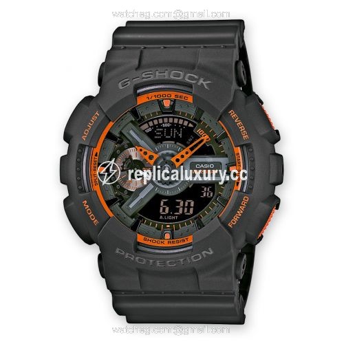 Casio GA-110TS-1A Grey Orange GA-110TS-1A