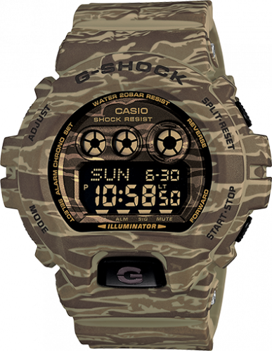 Casio GD-X6900CM-5 Green Tiger Camo GD-X6900CM-5