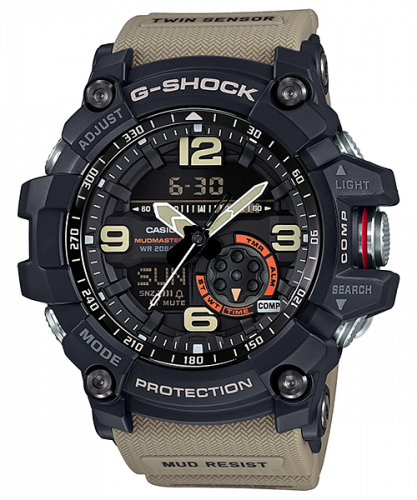 Casio G-Shock Mudmaster Twin Sensor Black / Beige GG-1000-1A5