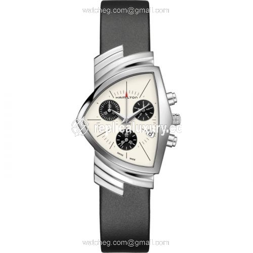 Hamilton Ventura Chrono Quartz 32.3 Stainless Steel / Panda H24432151