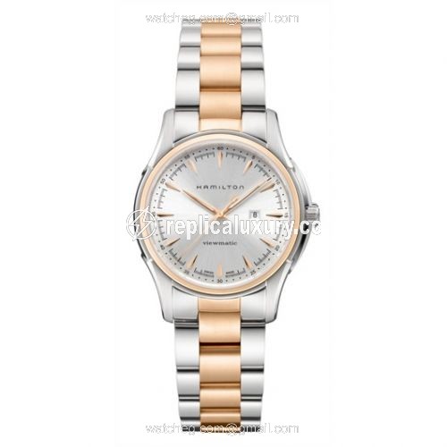 Hamilton Jazzmaster Viewmatic 34mm Silver Dial Two Tone H32305191