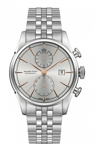 Hamilton Spirity of Liberty Chronograph Automatic Gold Bracelet H32416181